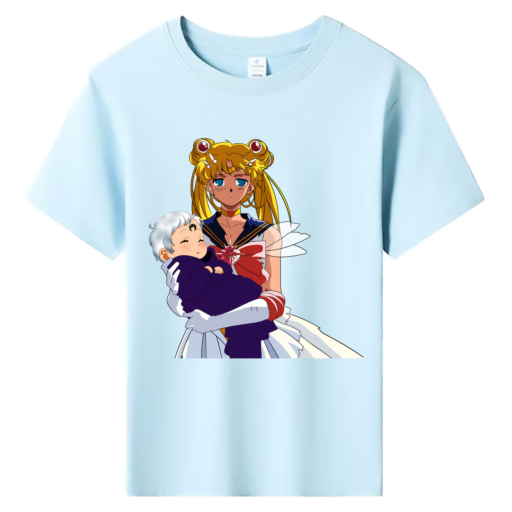 （画像用） 美少女戦士セーラームーン 月野 うさぎ つきの うさぎ Sailor Moon Tsukino Usagi 綿100％キッズTシャツ（フロントプリント）